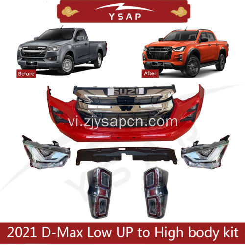 2021 D-Max Nâng cấp thấp lên bộ thân cao